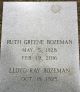 Lloyd Ray Bozeman and Ruth Gibson Greene Headstone