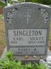 Earl Singleton, Violet Joyce Wedge and Karen Michelle Singleton Headstone