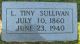 L. Tiny Slawson Sullivan Headstone