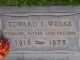 Edward Franklin Wedge Headstone