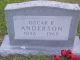 Oscar F. Anderson Headstone