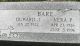 Duward Joseph Bare and Vera Price Headstone
