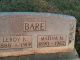 Leroy Kavanaugh Bare and Matina M. Moyer Headstone