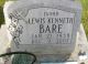 Lewis Kenneth Bare Headstone