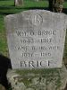 William O. Brice and Jane Bennett Headstone