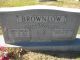 James Edward Brownlow and Maggie Slawson Headstone