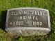 Ella McCreedy Webster Headstone
