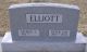 George A. Elliott and Nettie Day Headstone