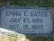 Emma Forsberry Gates Headstone