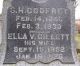 Seymour Henry Godfrey and Ella V. Gillett Headstone