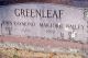 John Raymond Greenleaf and Marjorie Anite Bailey Headstone