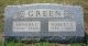 Robert C. Green and Lenora I. Benkert Headstone