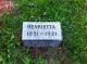 Henrietta Campbell Parkhurst Headstone