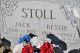 Jack L. Stoll and Bessie J. Bailey Headstone