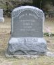 John H. Waters and Emma E. Slawson Headstone
