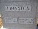 Thomas Armstrong Johnston and Susannah M. Stuchell Headstone