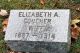 Elizabeth A. Goucher Rude Headstone
