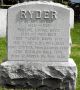 Elisha Ryder Family Headstone