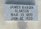 James Hardin Slawson Headstone
