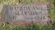 Matilda Ann Gay Slawson Headstone
