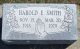 Harold Eugene Smith Headstone