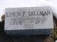 Edwin F. Tallman Headstone
