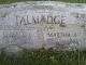 Horace Talmadge and Martha A. Willis Headstone