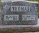 Clarence Edward Thomas and Elinore Frances Nitchals Headstone
