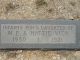 Infant Son and Daughter Vick Headstone