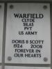Doris Bell Snyder Warfield Scott Headstone