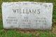 William H. Williams and Elizabeth A. (Lizzie) Rude Headstone
Myrtle Williams