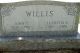 John T. Willis and Lucretia Rome Headstone