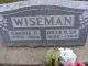 Oran H. Wiseman and Caroline (Carrie) Smith Headstone