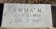 Emma M. Marcotte Brown Headstone