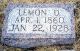 Lemon Dee Loss Brown Headstone