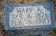 Mary Alina Ellis Brown Headstone