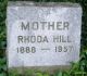 Rhoda Lott Hill Headstone