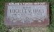 Lucille Bury Naus Headstone