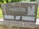 Charles W. Simonson and Edna B. Slauson Headstone