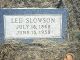 Leander 'Lee' Slawson Headstone