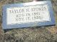 Taylor Harris Stokes Headstone