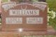 James Steve Williams and Lizzie Etta Kincaid Headstone
