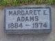 Margaret Stewart Slason Adams Headstone