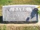 Wilbur Leonard Bare and Bertha Lorene Schrader Headstone