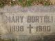 Mary Furno Bortoli Headstone