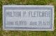 Milton Paul Fletcher Headstone