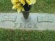 Edward E. Frick and Elva Liddle Headstone