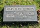 Mary Alice Shively Hobson Headstone