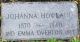 Johanna A. Grimme Howland and Emma Howland Overton Headstone