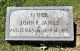 John Richard James Headstone